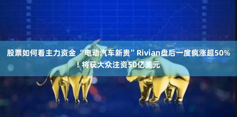 股票如何看主力资金 “电动汽车新贵”Rivian盘后一度疯涨超50%! 将获大众注资50亿美元